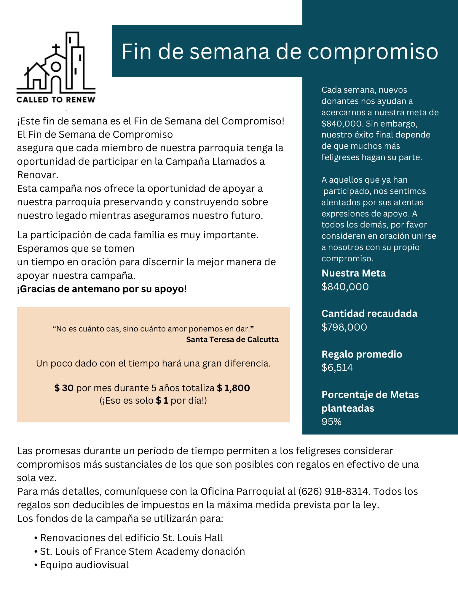 Called to Renew St. Louis of France Catholic Church La Puente, CA